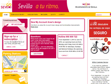 Tablet Screenshot of en.sevici.es